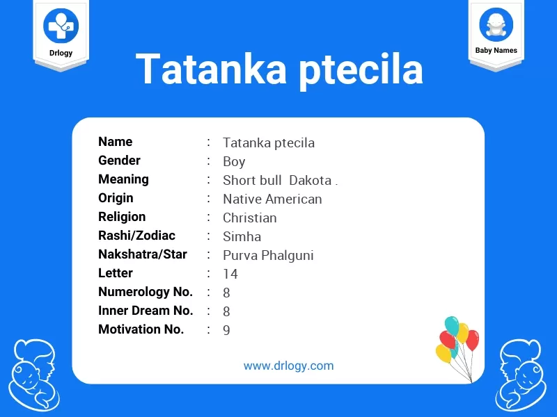 Tatanka Ptecila Name Meaning